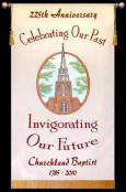 Customized Photo Banner -  Churchland Baptist Anniversary